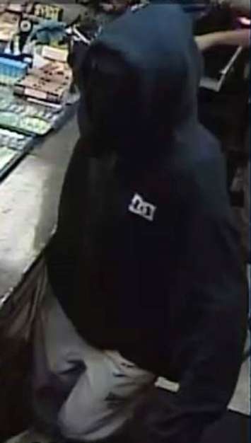 Windsor police have released a photo of a convenience store robbery suspect in Ford City this weekend. (Photo courtesy of WPS)