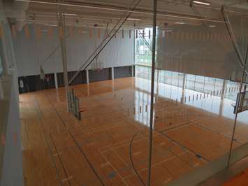 The gymnasium at the Bostwick Community Centre on Southdale Rd. W. (Photo by Miranda Chant, Blackburn News)