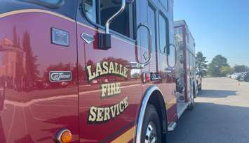 LaSalle Fire Service truck, September 2025. (Photo by Maureen Revait) 
