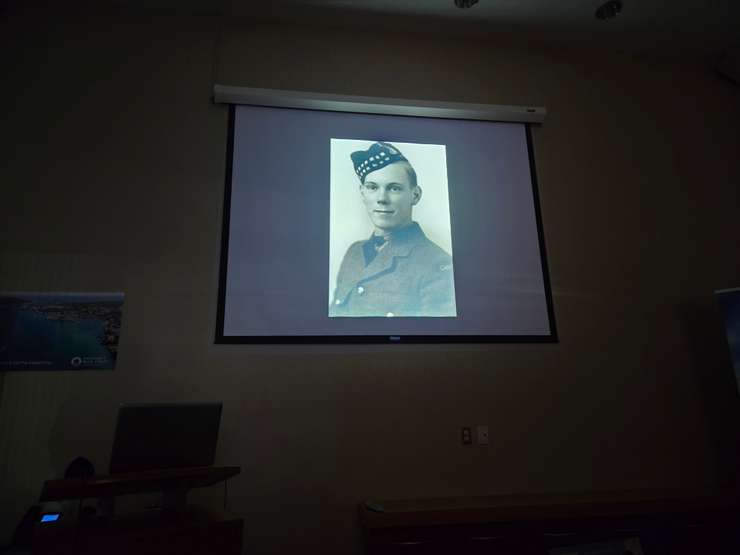 A still from a video about the 'Sarnia War Remembrance Sign Project' (Blackburn Media Photo by Josh Boyce)