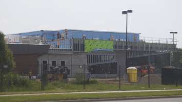 Construction at Great Lakes High School, formerly St. Clair High School. June 19, 2019 Photo by Melanie Irwin