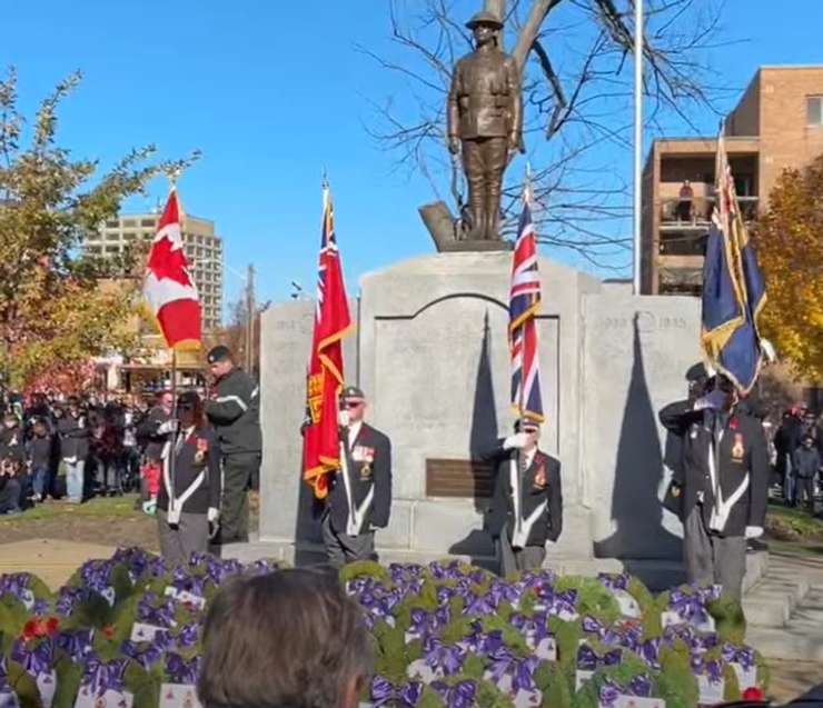 Remembrance Day in Sarnia, November 11, 2023. Photo courtesy of David Burrows. 