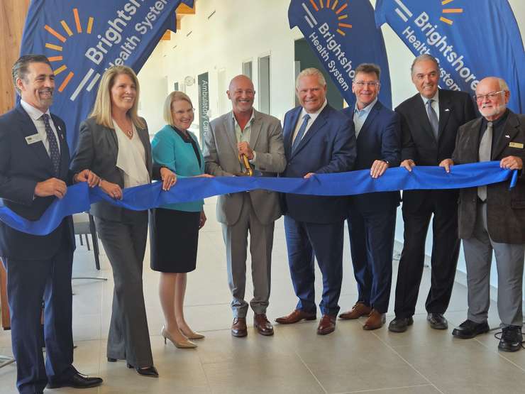 The ribbon cutting for the new Markdale Hospital, which opens September 24.