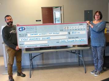 CPCO donation to Chatham Outreach for Hunger. May 2020. (Photo courtesy of the SCCDSB).