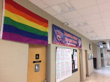 Peninsula Shores District School Gay Pride display.