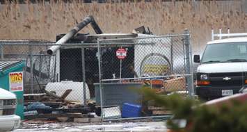 Windsor Fire Service battles a blaze on Provincial Rd. near Sixth Concession, March 9, 2017. (Photo by Maureen Revait)