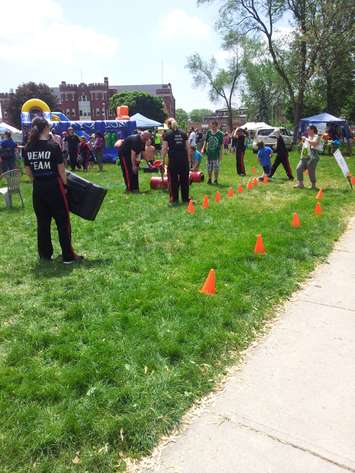 Local residents flock to the CK Youth Festival at Chatham's Tecumseh Park, May 30, 2015. (Photo by Blackburn Radio's Summer Patrol)