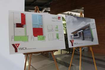 Plans for Windsors new YMCA are unveiled at Central Park Athletics, June 18, 2015. (Photo by Mike Vlasveld)