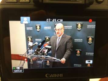 Lead investigator Sgt. Mark Denonville thanks the public for their help in the murder investigation of Cassandra Kaake. (Photo by Jason Viau)
