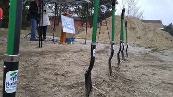 The site of the affordable seniors' housing project on Guthrie Dr. in Sarnia. April 11, 2018. (Photo by Colin Gowdy, Blackburn News)
