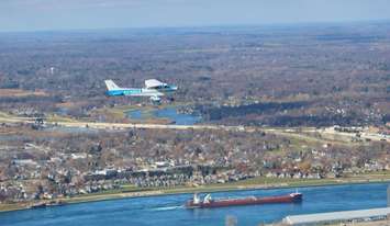 403 Honour Flight on Remembrance Day. Nov. 11, 2020 (BlackburnNews.com photo by Dave Dentinger)