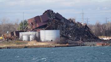 Former DTE Energy Plant in Marysville, Michigan. The plant was demolished on November 7th, 2015. (BlackburnNews.com File Photo by Briana Carnegie taken on November 19th, 2015)