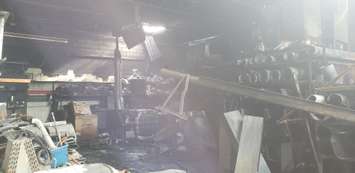The aftermath of a fire at QPS Mechanical Heating and Cooling in Chatham. (Photo courtesy of QPS Mechanical)