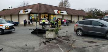 Crash at GT Express in Blenheim. November 10, 2019. (Photo courtesy of William Pembleton)