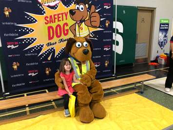 The Safety Dog Bus Tour  at  McNaughton Avenue Public School in Chatham on October 22, 2019 (Photo by Allanah Wills)