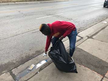 Broughdale Cleanup in London on September 29, 2019. (Photo by Rene Dunkley) 