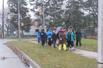 OSSTF strike at Chatham-Kent Secondary School on December 4, 2019 (Photo by Allanah Wills)