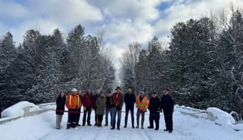 Scotchtown Bridge reopens in the Municipality of West Grey. Photo from the Municipality of West Grey