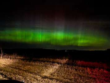 Northern Lights outside Newbury. (Photo via Joanna from Bothwell) March 23, 2023.