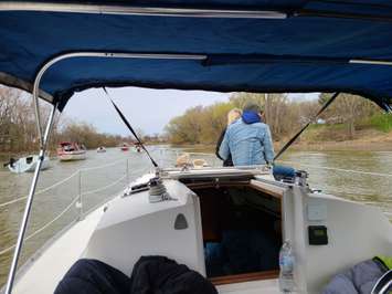 Travelling on the Thames (Image courtesy of the Thames River Yacht Club)