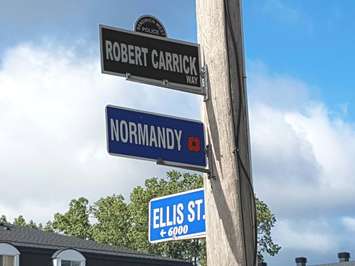 Lasalle has renamed Normandy St. Robert Carrick Way. Aug 18, 2017. (Photo courtesy of Lasalle Police)