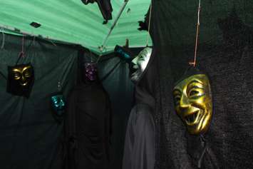 The 6th edition of Reaper's Gate Haunted Backyard Maze is put on at 3150 California Ave. in Windsor in support of Street Help. Photo taken October 21, 2016. (Photo by Ricardo Veneza)