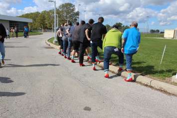 Walk a Mile in Her Shoes event in Chatham on October 8, 2019 (Photo by Allanah Wills)