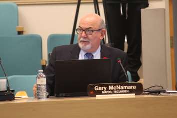Tecumseh Mayor Gary McNamara at Essex County Council, November 1, 2017. Photo by Mark Brown/Blackburn News.