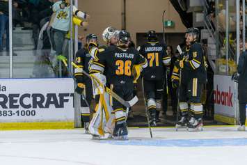 The Sarnia Sting host the London Knights in Game four of the Western Conference final. May 3, 2023 (Metcalfe Photography)