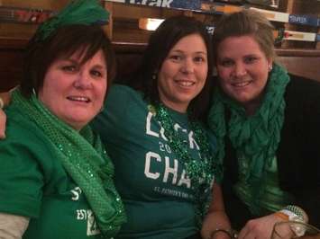 Revellers celebrate St. Patrick's Day at Gilligan's Restaurant in Leamington. (Photo by Ricardo Veneza)
