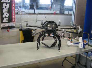 One of the drones on display at REACH in Clinton.  (Photo by Bob Montgomery)