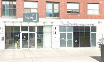 Indwell's Woodfield Gate Apartments on Dundas Street in London. Photo captured via Google Street View.