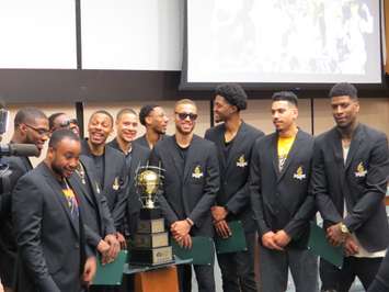 NBL Canada Champion, London Lightning honoured in special ceremony at city hall, June 6, 2017. (Photo by Miranda Chant, Blackburn News)