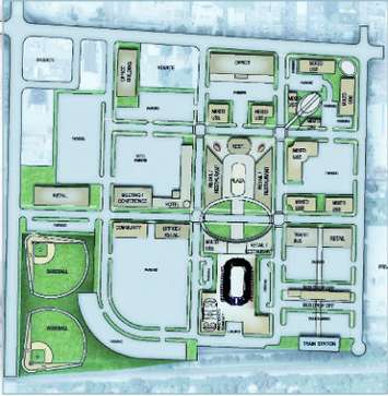 The blueprint of what CK hopes to build on the southeast corner of Richmond St. and Keil Dr. S. May 24, 2018. (Picture submitted by Jim Blake)