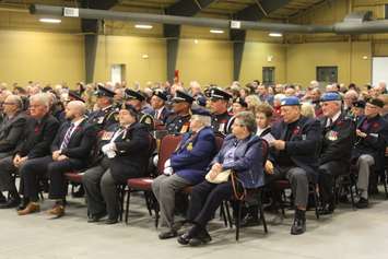 Remembrance Day ceremony at the John D. Bradley Centre, November 11, 2016 (Photo by Jake Kislinsky)