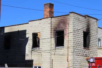 The scene of a fatal apartment fire in Wallaceburg, September 27, 2016 (Jake Kislinsky)