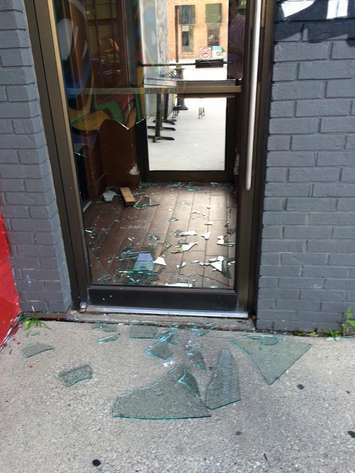 The front door at The Willistead Restaurant in Windsor June 29, 2015.  (Photo courtesy of Facebook Mark Boscariol)