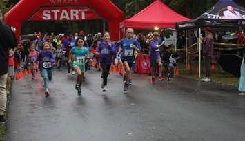 Kids running at the Light Up the Night for Noelle, September 2024 (Photo by: Bryan Cowden)