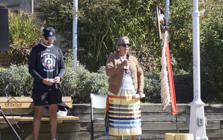 Guest speaker Valerie Waboose. October 1, 2025. (Photo by Natalia Vega) 