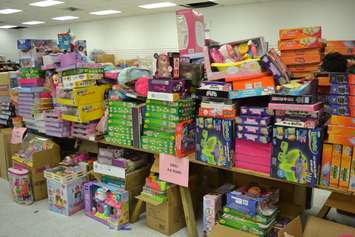 Toy donations collected for the Chatham Goodfellows 2018 No Child Without a Christmas campaign  (Photo by Allanah Wills)
