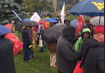 Health Care Rally at Queen's Park  Oct, 2018. Photo courtesy of Shirley Roebuck.