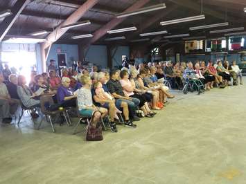 Past and present honourary chairs and their families gather for the 25th Longest Day of Golf in Walkerton. (Photo by Steve Sabourin)