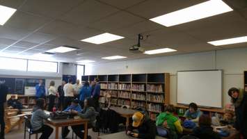 Alexander Mackenzie students in library (File photo by Colin Gowdy, Blackburn News)