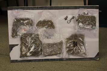 Drugs seized in a recent investigation, May 30, 2017. (Photo by Mike Vlasveld)