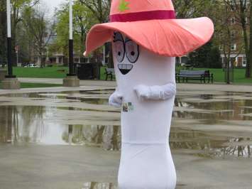 Around 30 people attended 4/20 at Victoria Park in London, April 20, 2017. (Photo by Miranda Chant)