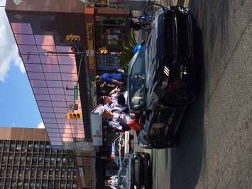 The Windsor Spitfires were greeted by hundreds of fans during the team's Mastercard Memorial Cup championship parade, May 31, 2017. (Photo courtesy of Colin Botten)