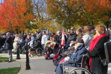 Remembrance Day ceremony at the Cenotaph in Victoria Park in London, November 11, 2016. (Photo by Miranda Chant, Blackburn News.)