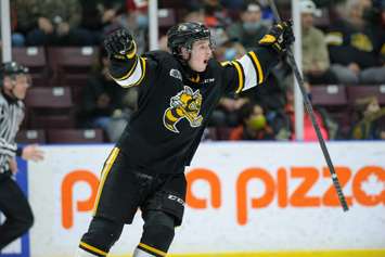 The Sarnia Sting hosting the London Knights.  20 March 2022.  (Metcalfe Photography)