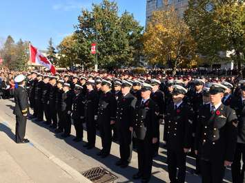 Remembrance Day Ceremony in London's Victoria Park. Photo by Ashton Patis. November 11, 2014.   
