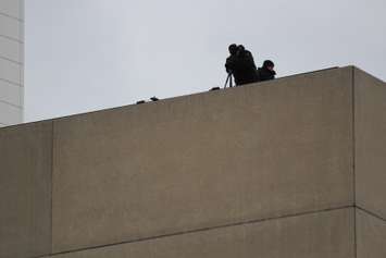 A heightened police presence could be seen at the Remembrance Day ceremony on November 9, 2014. (Photo by Jason Viau)